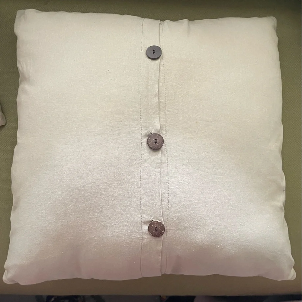 West Elm Embroidered Metallic Bullseye Pillow Cover and Insert